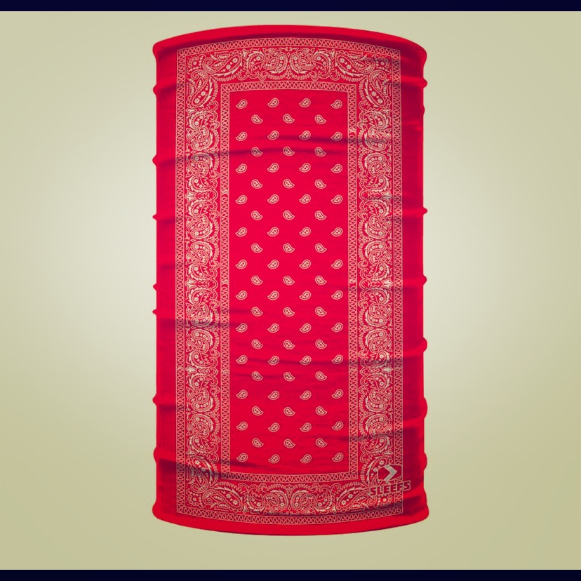 5/$25 Red Paisley Neck Gaiter